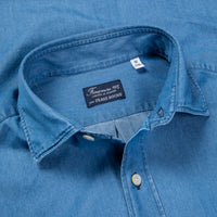Finamore x Frans Boone Ivy Shirt Washed Light Denim