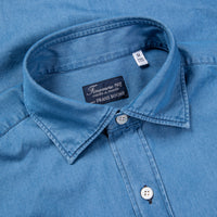 Finamore x Frans Boone Ivy Shirt Washed Light Denim