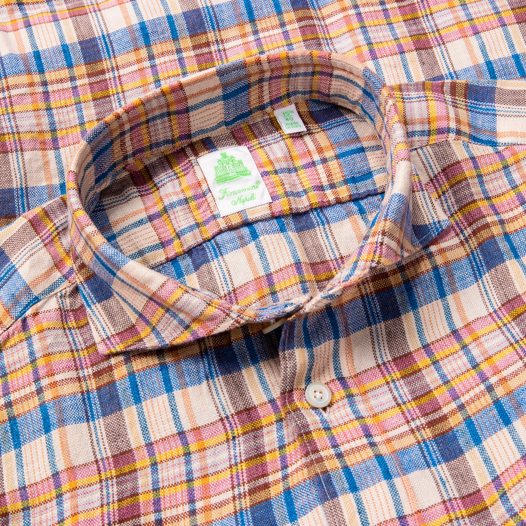Orange Madison Plaid Pocket Square Orange Madison Plaid Pocket Square