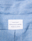 Far East Manufacturing Chambray Button-down Shirt Aqua