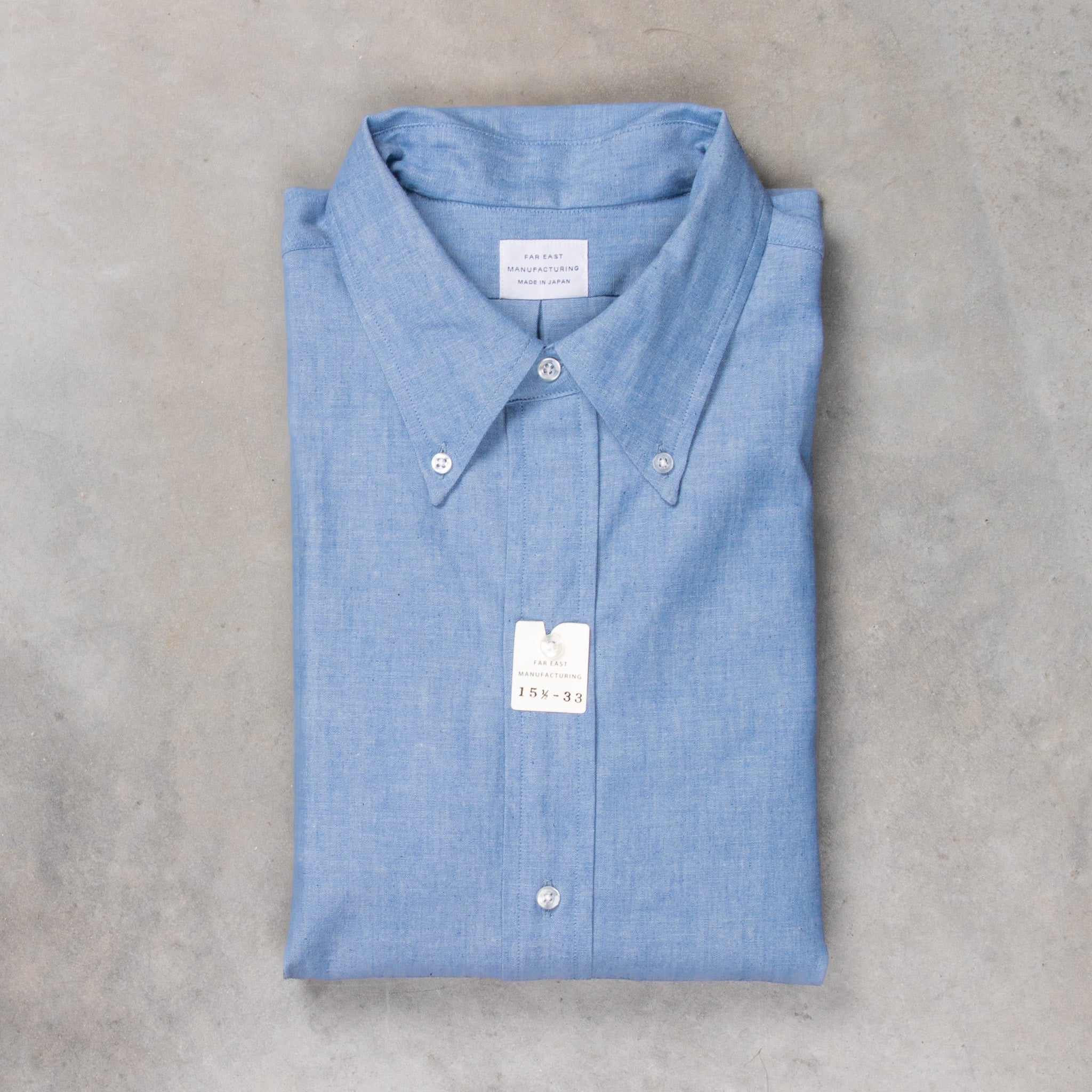 FAR EAST MANUFACTURING / BD SHIRT, CHAMBRAY (AQUA) – McFly