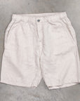 Remi Relief Linen Shorts Gray