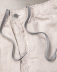 Remi Relief Linen Shorts Gray