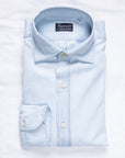 Finamore x Frans Boone Ivy Shirt Bleached Light Denim