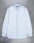 Finamore x Frans Boone Ivy Shirt Bleached Light Denim