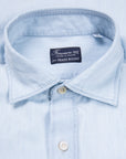 Finamore x Frans Boone Ivy Shirt Bleached Light Denim