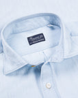 Finamore x Frans Boone Ivy Shirt Bleached Light Denim