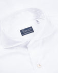 Finamore Gaeta Shirt Sergio Collar White Alumo Poplin