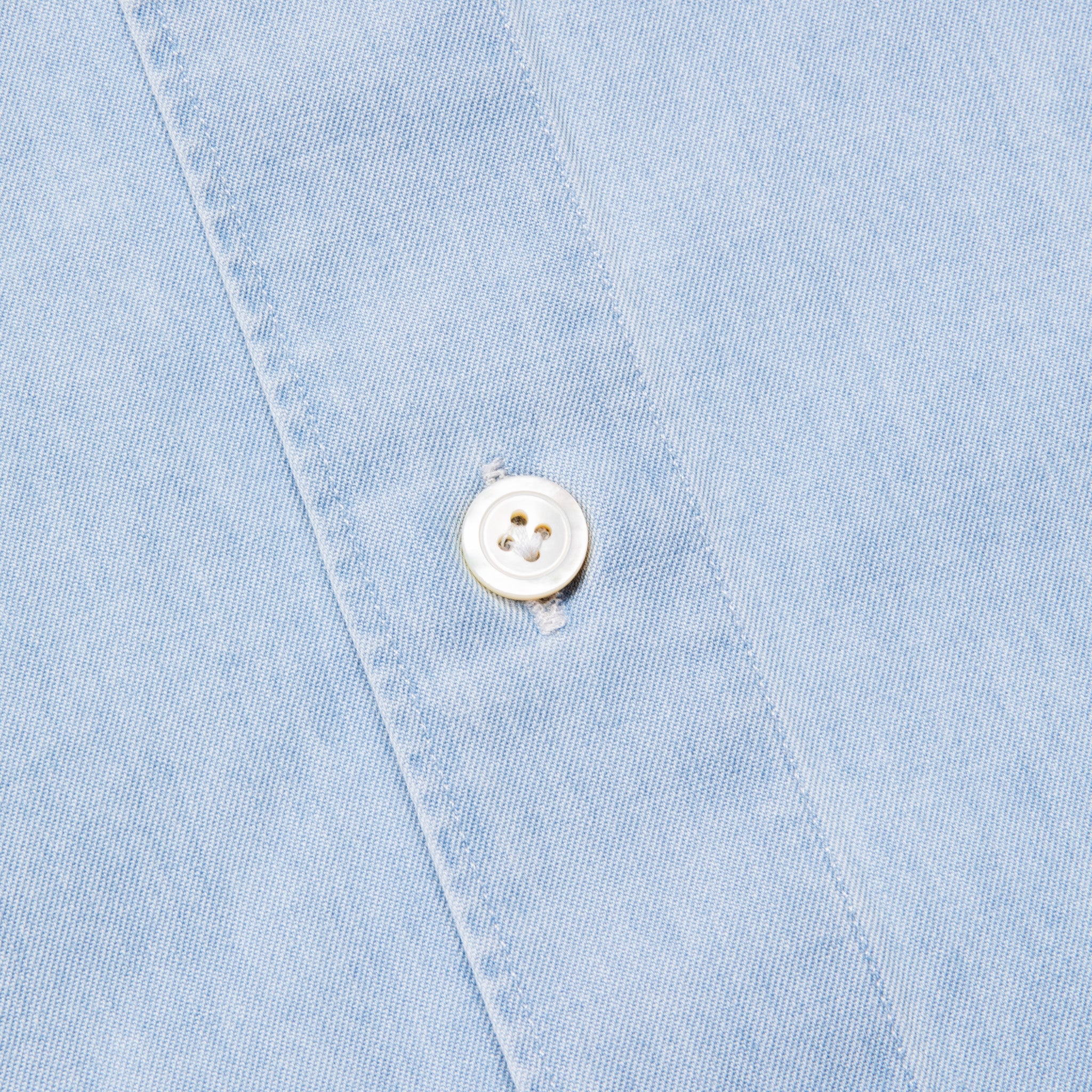 Finamore Gaeta Fit Collo Eduardo Bleached Light Denim