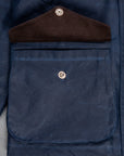 Manifattura Ceccarelli Rain Caban Wax cloth Navy