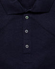 Drumohr Luxury 30G Cashmere Polo Blu Notte