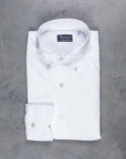 Finamore Gaeta Shirt Lucio Collar Alumo Poplin White