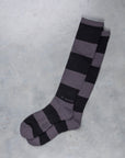 Buco Striped Action Socks Gray/Black