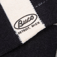 Buco Striped Action Socks White/Black