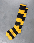 Buco Striped Action Socks Yellow/Black