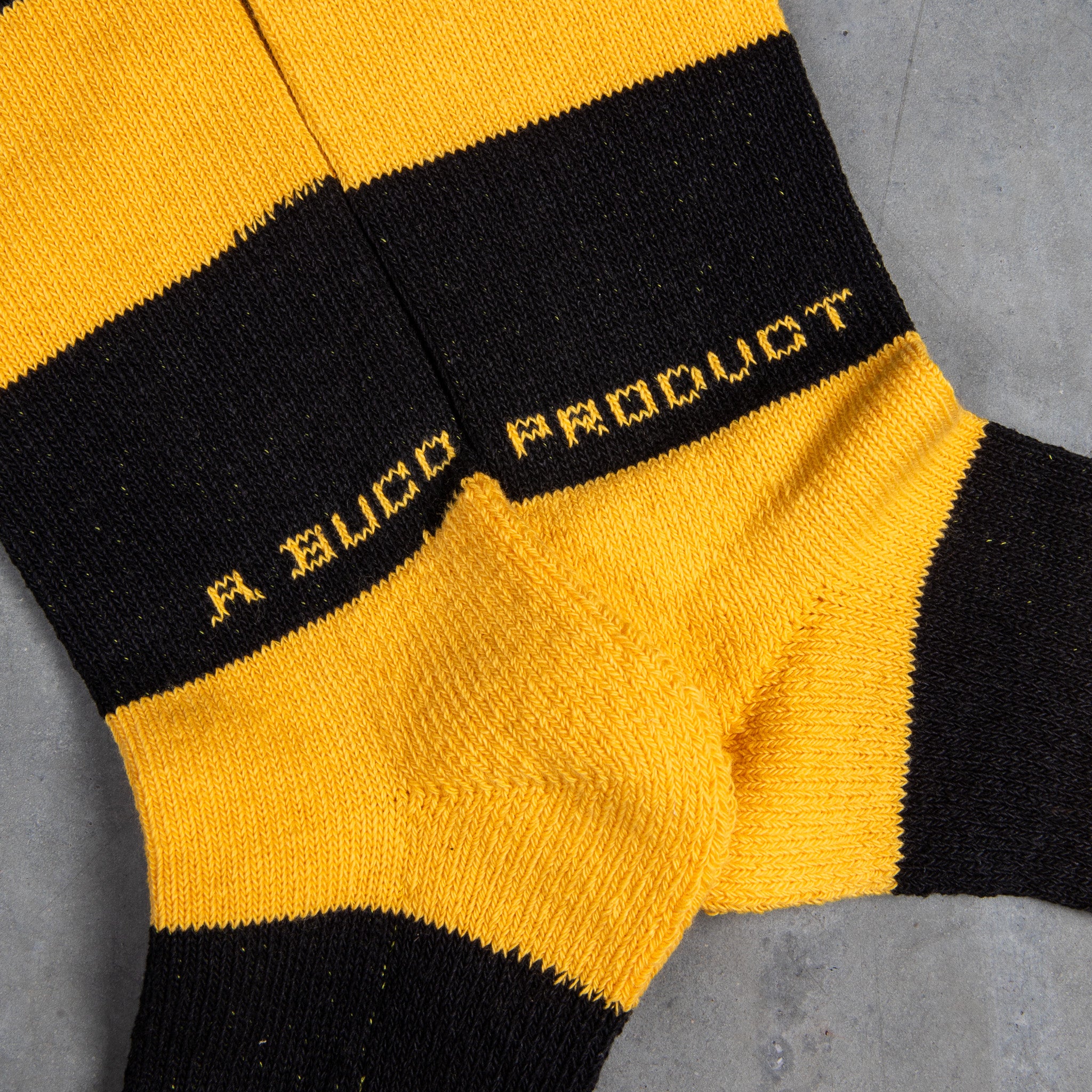 Buco Striped Action Socks Yellow/Black