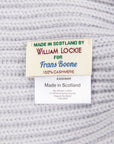 William Lockie x Frans Boone Royal Rib Cashmere Hat Seapearl