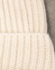 William Lockie x Frans Boone Royal Rib Cashmere Hat Ecru