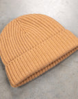 William Lockie x Frans Boone Royal Rib Cashmere Hat Brown Sugar
