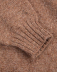 Laurence J. Smith Super soft Seamless Crew Neck Pullover Nutmeg