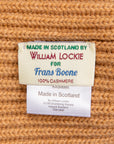 William Lockie x Frans Boone Royal Rib Cashmere Hat Brown Sugar