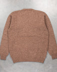 Laurence J. Smith Super soft Seamless Crew Neck Pullover Nutmeg