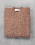 Laurence J. Smith  Super soft Seamless Crew Neck Pullover Nutmeg
