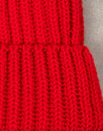 William Lockie x Frans Boone Royal Rib Cashmere Hat College Red