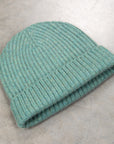 William Lockie x Frans Boone Royal Rib Cashmere Hat Green Lovat