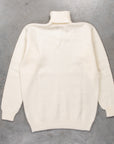 Laurence J. Smith Super Soft Seamless Roll Neck Pullover Winter White