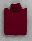 Laurence J. Smith Super Soft Seamless Roll Neck Pullover Bord Mix