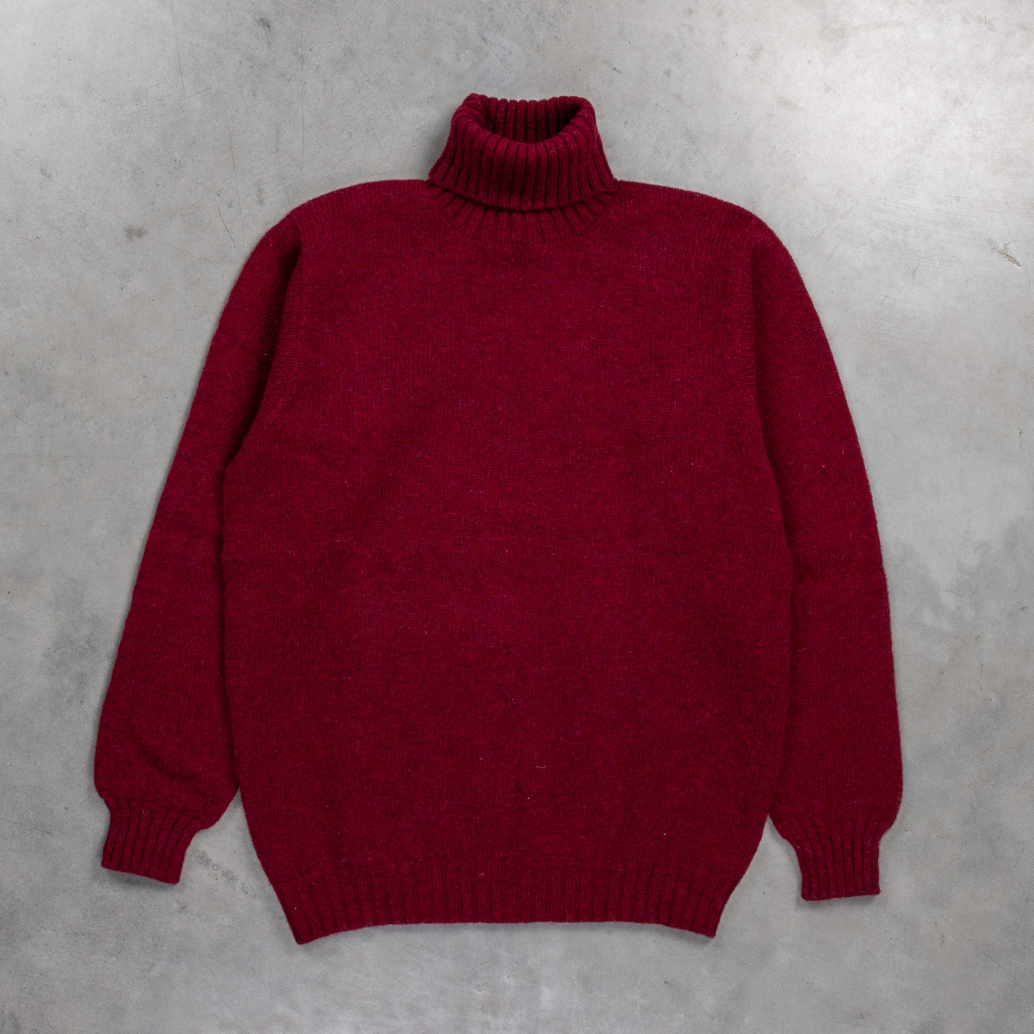 Laurence J. Smith Super Soft Seamless Roll Neck Pullover Bord Mix