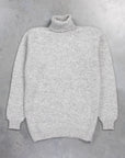 Laurence J. Smith Super Soft Seamless Roll Neck Pullover Silver