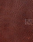 RRL Zip Wallet Small Cow Leather Dark Brown