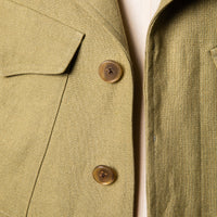 Coherence Robert Jacket Hemp Jaspé Green