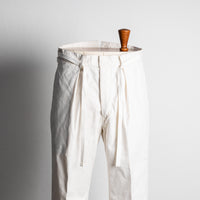 Coherence Alain Pants Selvedge Yacht Canvas B.White