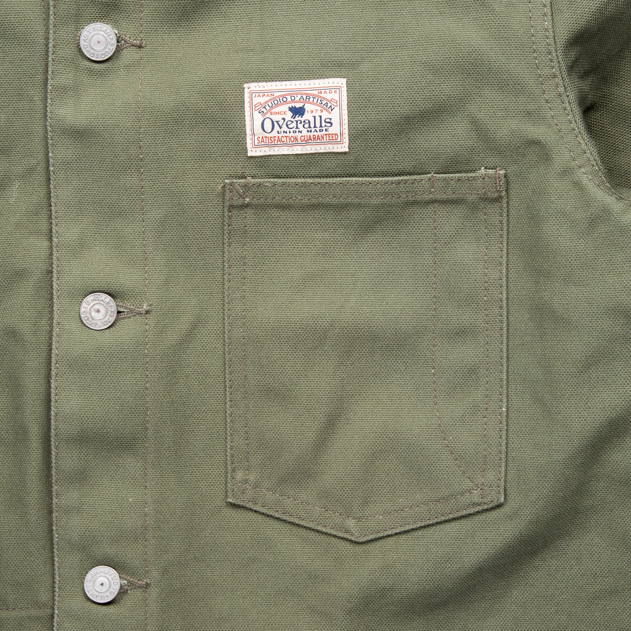 Studio D'Artisan Canvas Duck Jacket Army Green – Frans Boone Store