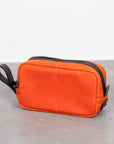 Croots Vintage Waxed Canvas Wash Bag Orange