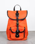 Croots Vintage Canvas Drawstring Rucksack Orange