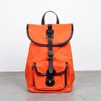 Croots Vintage Canvas Drawstring Rucksack Orange