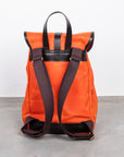 Croots Vintage Canvas Drawstring Rucksack Orange