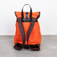 Croots Vintage Canvas Drawstring Rucksack Orange
