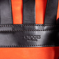 Croots Vintage Canvas Drawstring Rucksack Orange