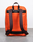 Croots Vintage Canvas Zipped Backpack Orange