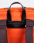 Croots Vintage Canvas Zipped Backpack Orange