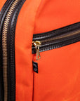 Croots Vintage Canvas Zipped Backpack Orange