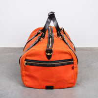 Croots Vintage Canvas Duffle Holdall Medium Orange