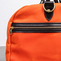 Croots Vintage Canvas Duffle Holdall Medium Orange