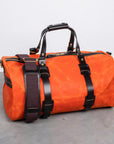 Croots Vintage Canvas Duffle Holdall Medium Orange