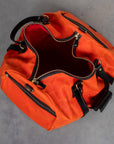 Croots Vintage Canvas Duffle Holdall Medium Orange